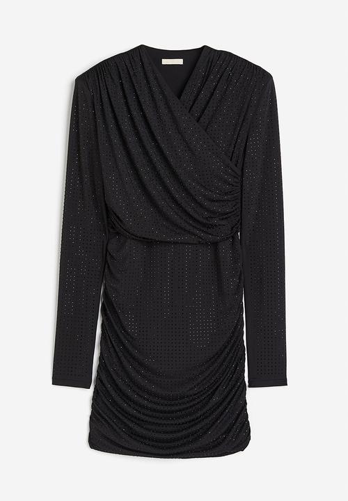 H&M - Rhinestone-embellished dress - black