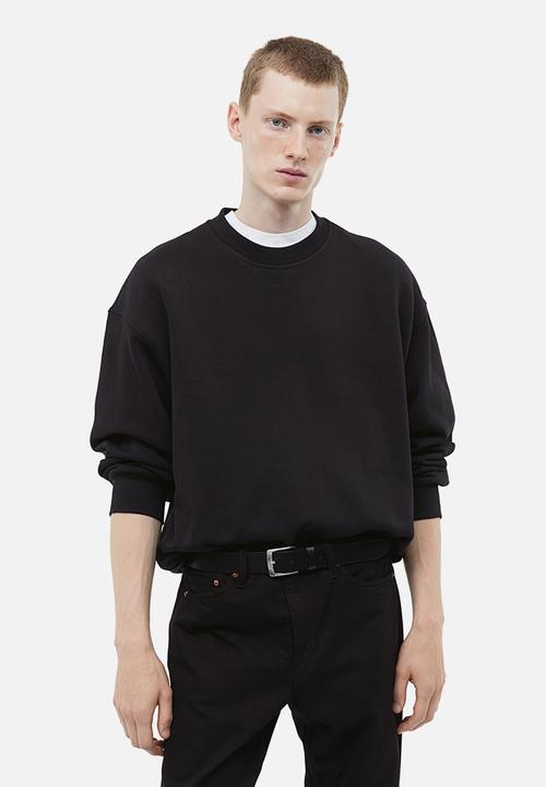 H&M - Oversized fit cotton sweatshirt - black