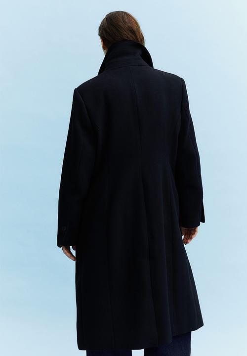 H&M - Single-breasted coat - black