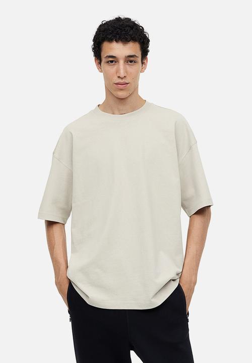 H&M - Oversized fit cotton t-shirt - beige