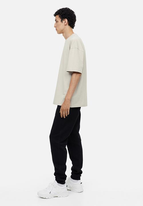 H&M - Oversized fit cotton t-shirt - beige