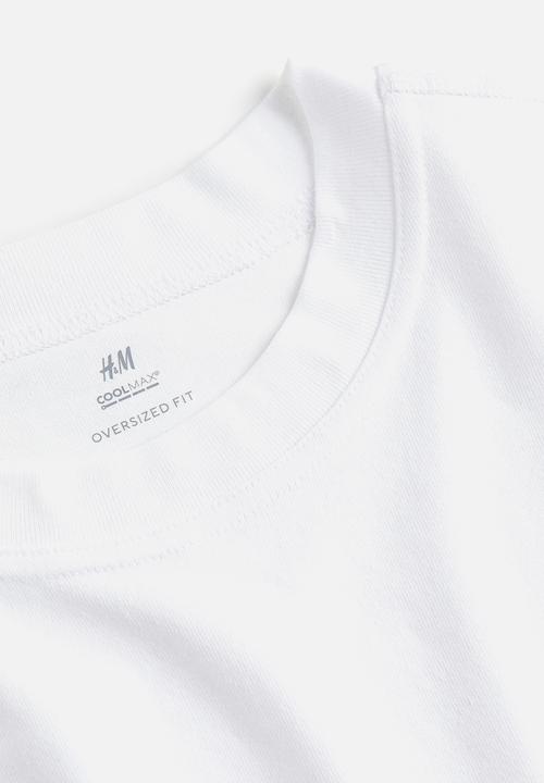 H&M - Coolmax® oversized fit t-shirt - white