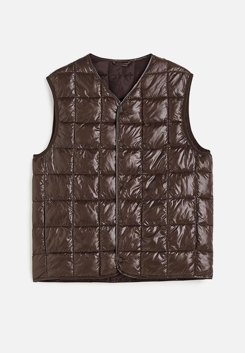 H&M - Slim fit padded gilet - brown