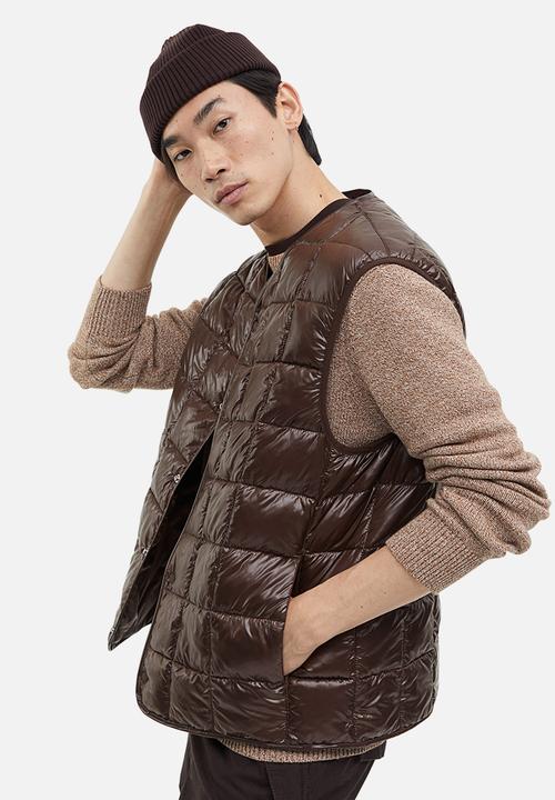 H&M - Slim fit padded gilet - brown