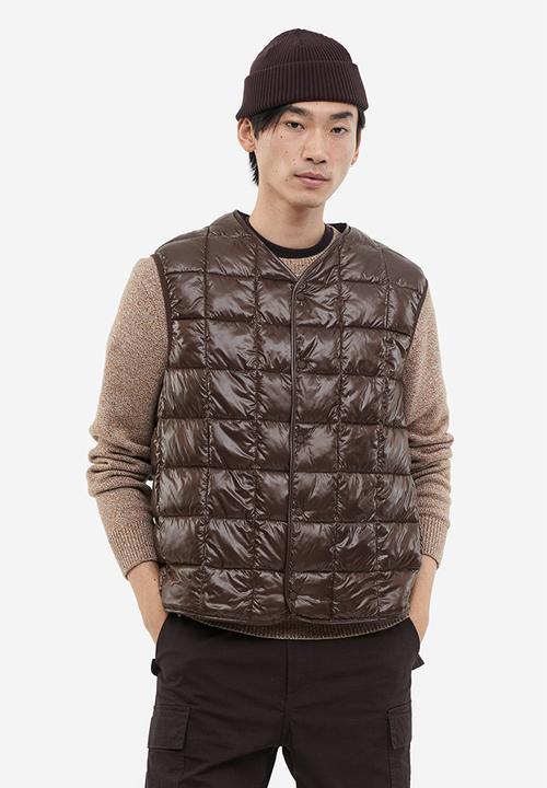 H&M - Slim fit padded gilet - brown