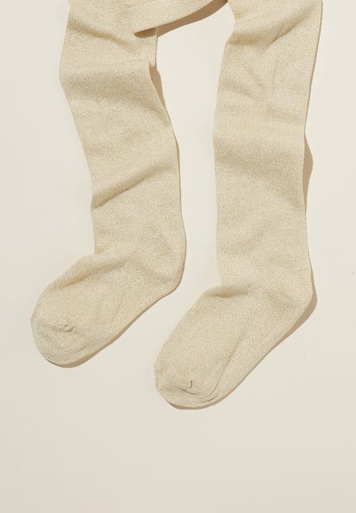 Cotton On - Solid tights - gold shimmer sparkle