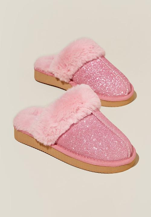 Cotton On - Kids slipper slide - pink glitter