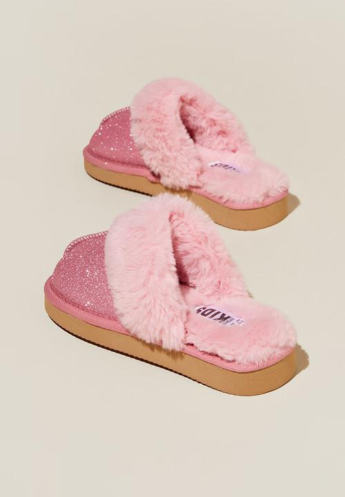 Cotton On - Kids slipper slide - pink glitter