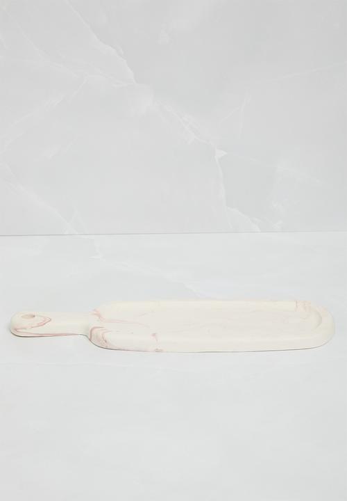 Terrazzo Home - Paddle Serving Board - Pink Marble