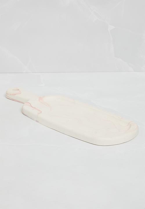 Terrazzo Home - Paddle Serving Board - Pink Marble