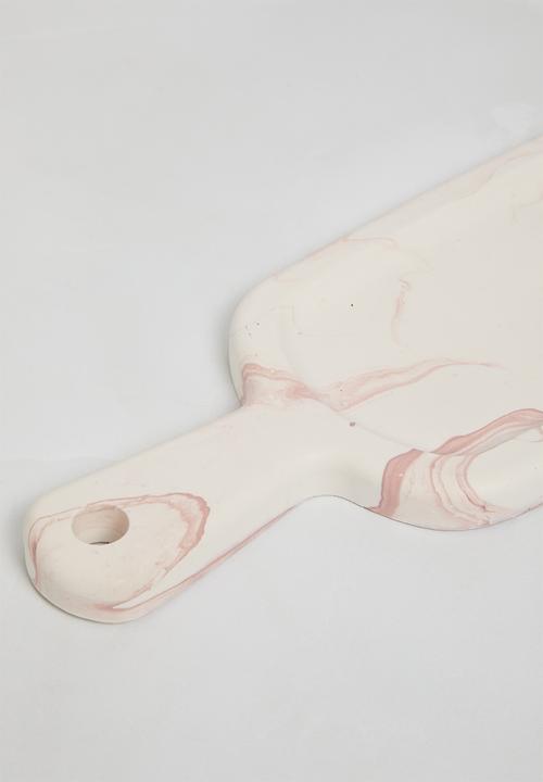 Terrazzo Home - Paddle Serving Board - Pink Marble