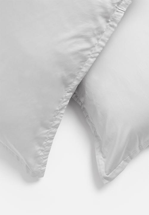 Sixth Floor - T400 Eygyptian Cotton oxford pillowcase set - Silver