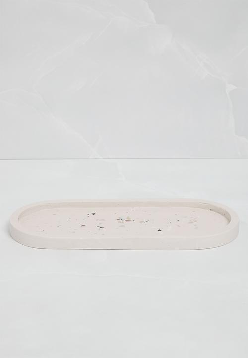 Terrazzo Home - Medium Oval Serving Board - Natural 