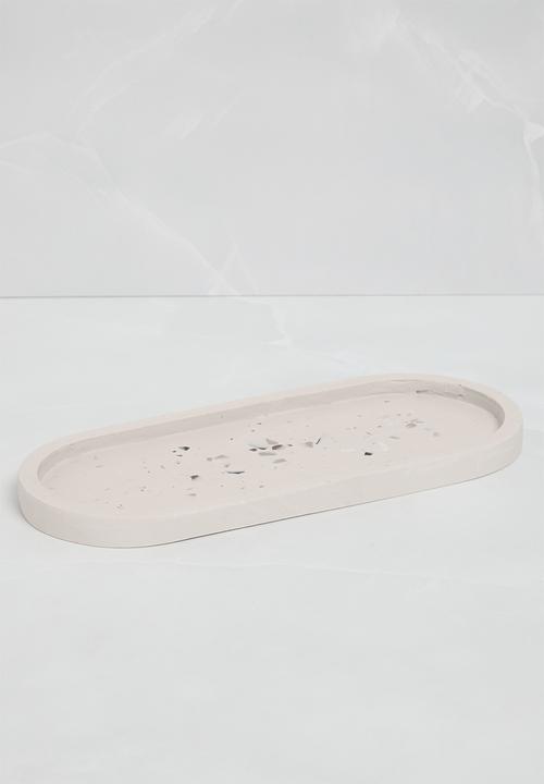 Terrazzo Home - Medium Oval Serving Board - Natural 