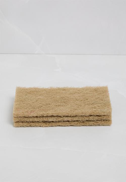 Storage Solutions - Eco scouring pad set or 3 - natural