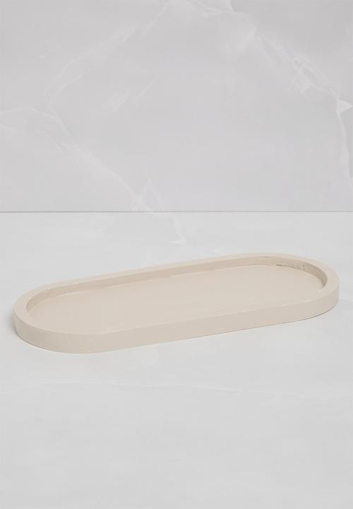 Terrazzo Home - Medium Oval Serving Board - Stone