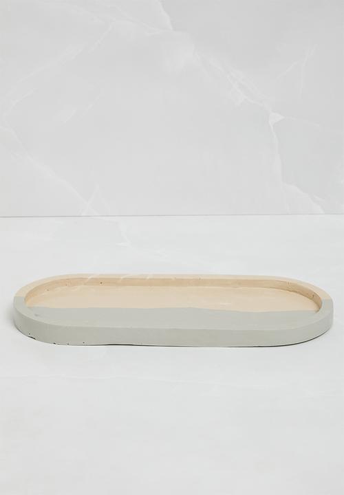 Terrazzo Home - Medium Oval Serving Board - Natural