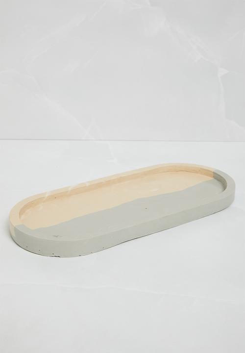 Terrazzo Home - Medium Oval Serving Board - Natural