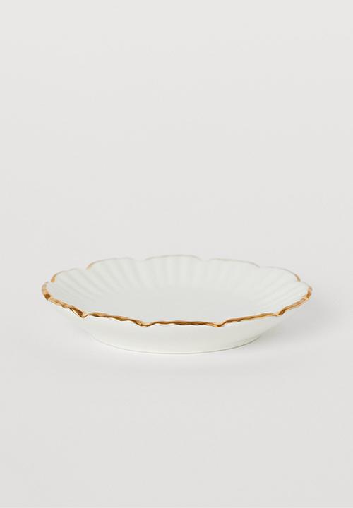 H&M - Porcelain mini plate - white