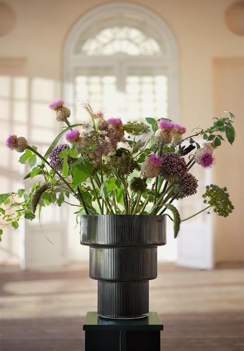 H&M - Large glass vase - grey