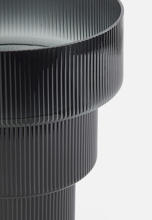 H&M - Large glass vase - grey