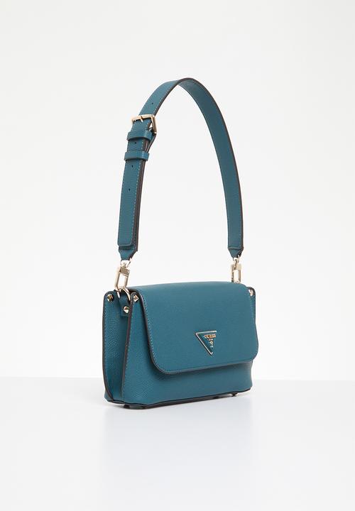 GUESS - Meridian flap shoulder bag - petrol