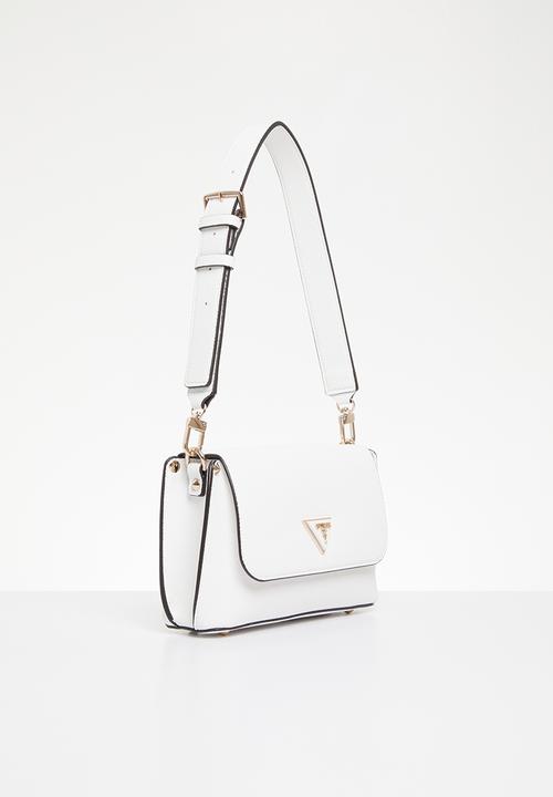 GUESS - Meridian flap shoulder bag - stone