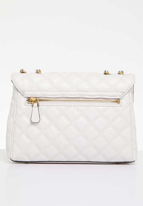 GUESS - Giully 2 cmprtmnt cnvrtbl flap - ivory