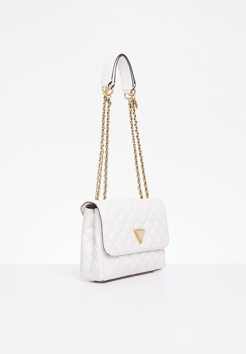 GUESS - Giully 2 cmprtmnt cnvrtbl flap - ivory