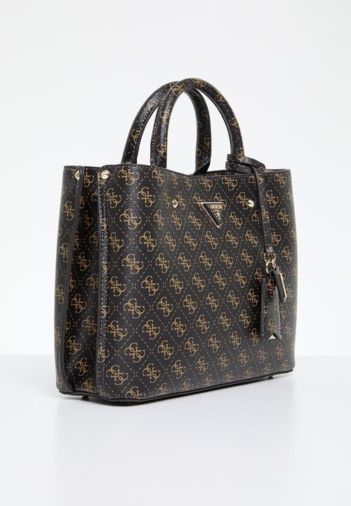 GUESS - Meridian girlfriend satchel - brown logo