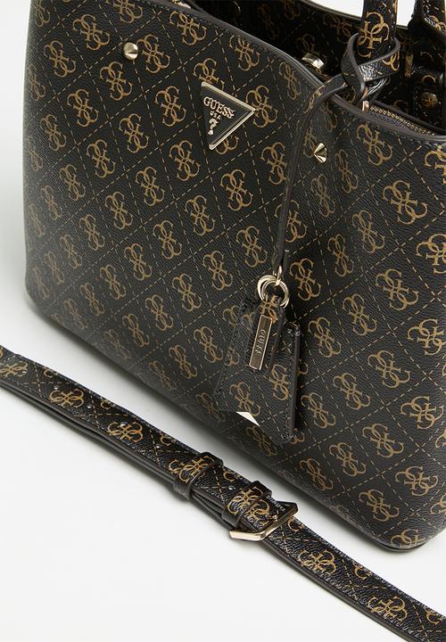 GUESS - Meridian girlfriend satchel - brown logo