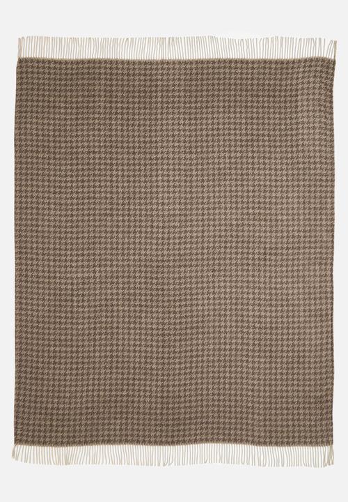 Sixth Floor - Houndstooth Throw - Brown