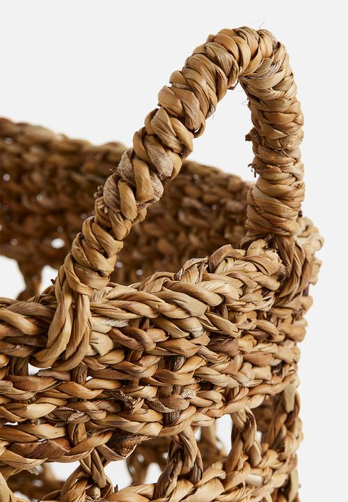 H&M - Braided seagrass basket - beige