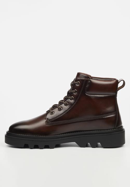 MAZERATA - VINCHEY 38 Faux Leather Mens B Pack - chocolate