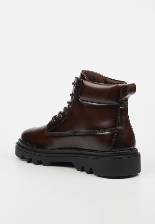 MAZERATA - VINCHEY 38 Faux Leather Mens B Pack - chocolate