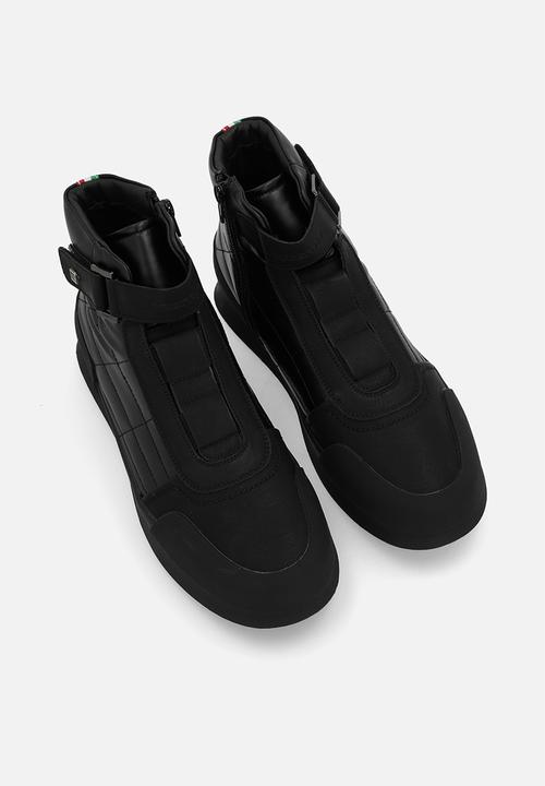 MAZERATA - Valentino 13 faux nubuck - black