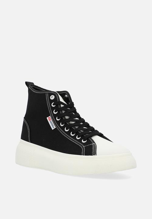 SUPERGA - 2596 Bubble mid canvas bubble double canvas - black
