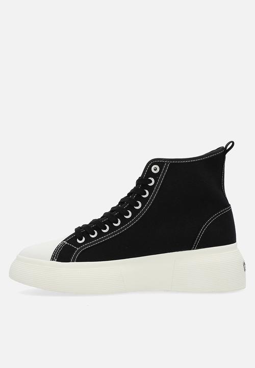 SUPERGA - 2596 Bubble mid canvas bubble double canvas - black