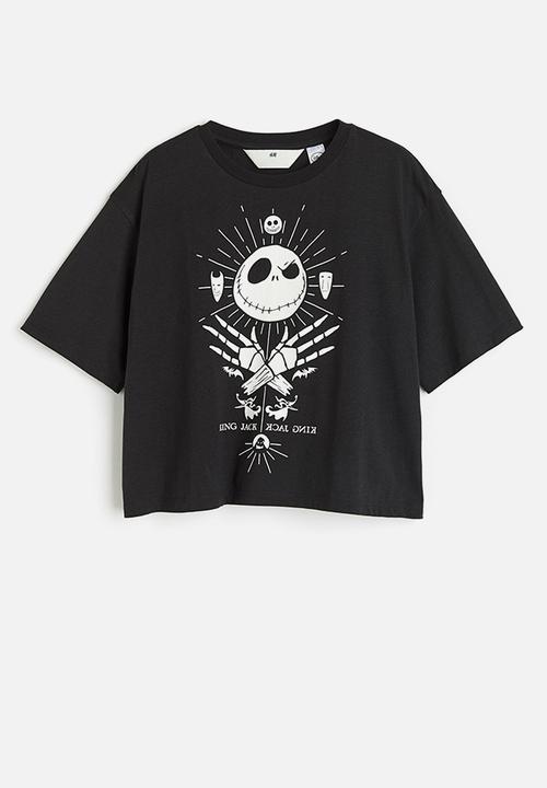 H&M - Oversized printed t-shirt - black