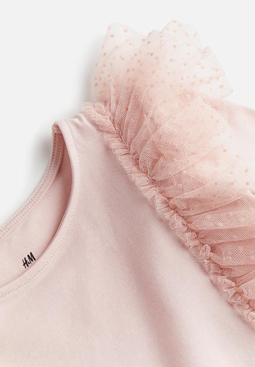 H&M - Flounce-trimmed top - pink