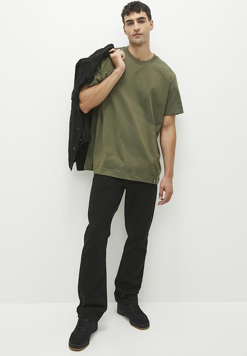 G-STAR - Essential loose r t Signe jersey o  - shadow olive