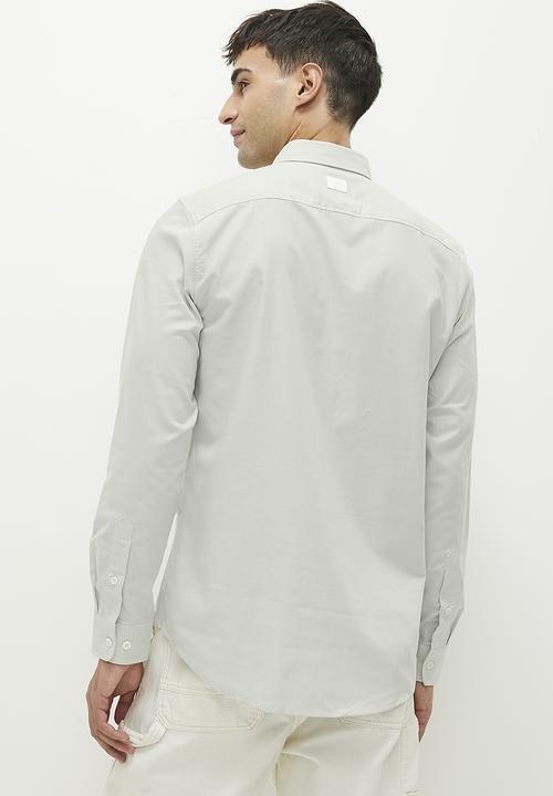 G-STAR - Marine Slim shirt l\s State oxford  - oyster blue/white oxford