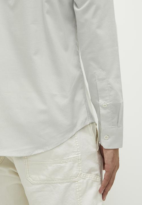 G-STAR - Marine Slim shirt l\s State oxford  - oyster blue/white oxford