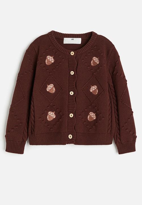 H&M - Knitted cardigan - brown,multi