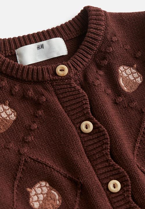 H&M - Knitted cardigan - brown,multi