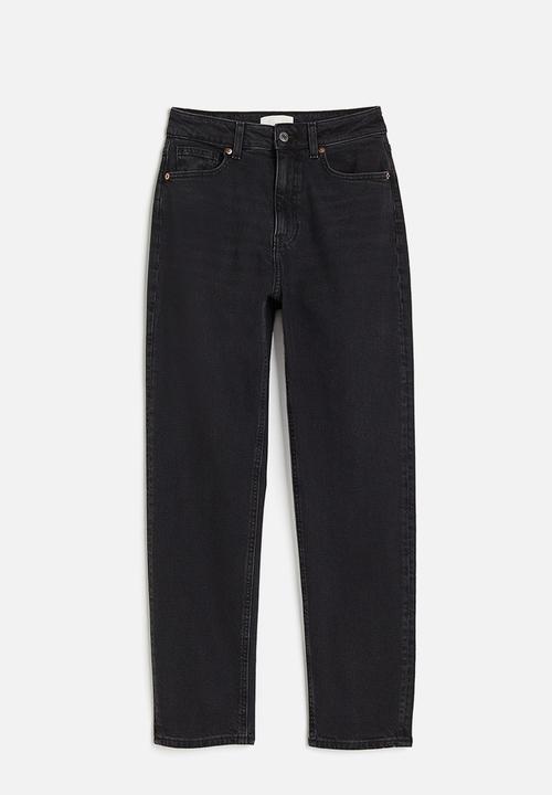 H&M - Slim mom high ankle jeans - grey