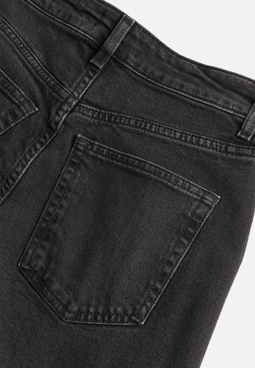 H&M - Slim mom high ankle jeans - grey