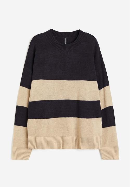 H&M - Jacquard-knit jumper - beige & black 