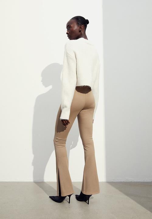H&M - Flared leggings - beige