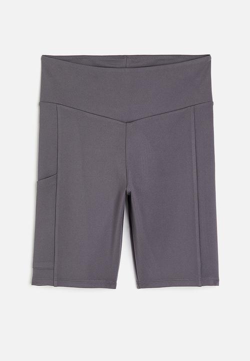 H&M - Pocket-detail cycling shorts - grey